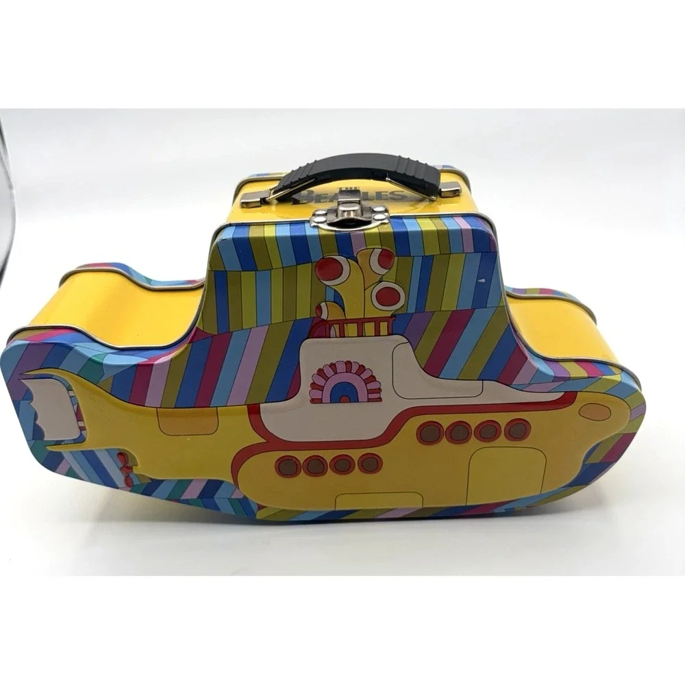 The Beatles Yellow Submarine Embossed Tin Tote Lunchbox - Vandor 2011 Retro
